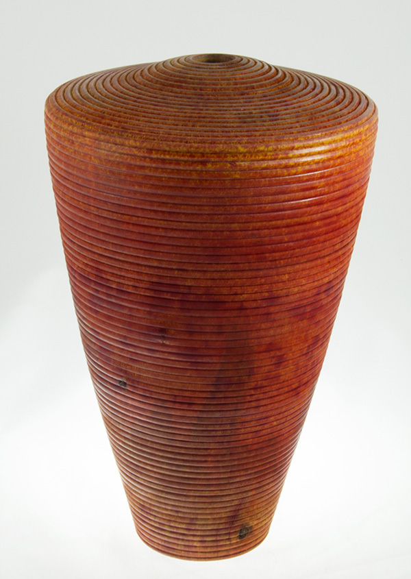 Wood Vase White Birch Colored - 694- 7x12in. Wood Vase White Birch Colored - 694- 7x12in.