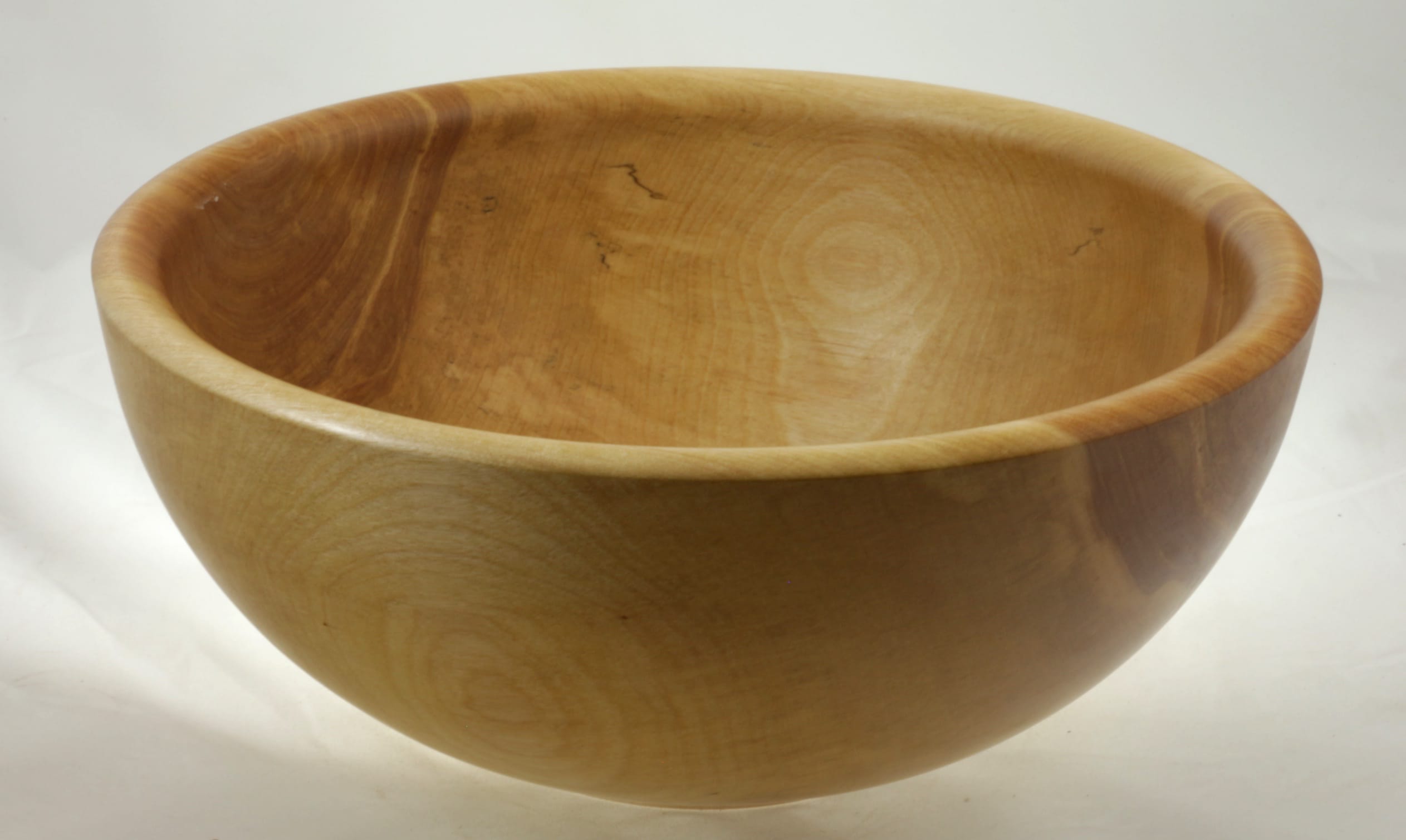 Wood salad bowl #859-White Birch 12.5in. x 5.5in. Wood salad bowl #859-White Birch 12.5in. x 5.5in.