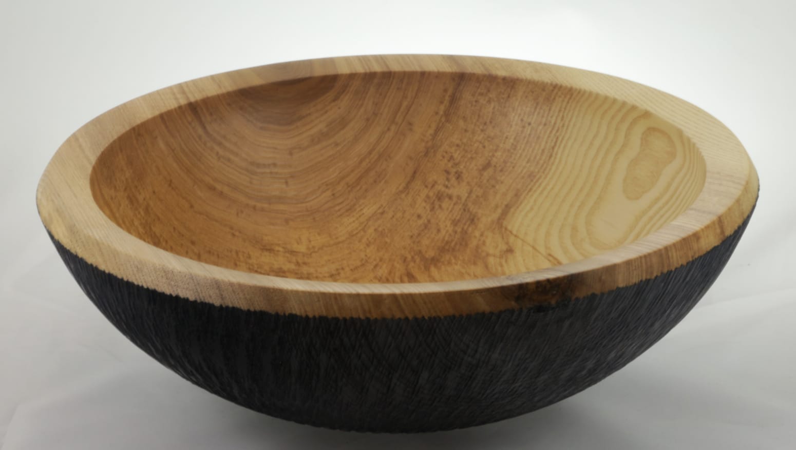 Wooden salad bowl textured Ash #950 Wooden salad bowl textured Ash #950